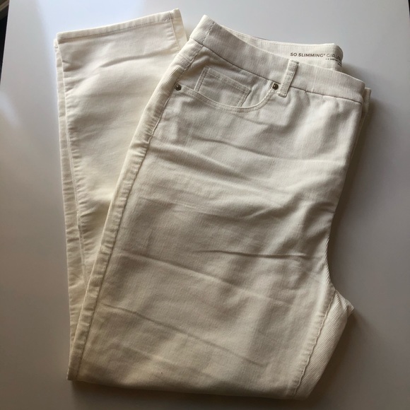 Chico's Pants - Chico's So Slimming Girlfriend Slim Corduroy Pants